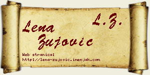Lena Žujović vizit kartica